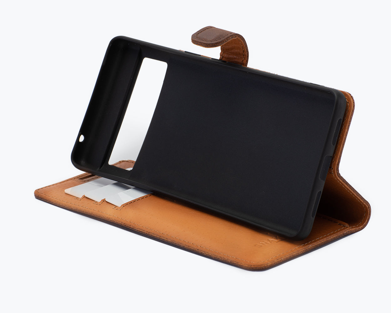 Google Pixel 8A - Vintage Leather Wallet Phone Case