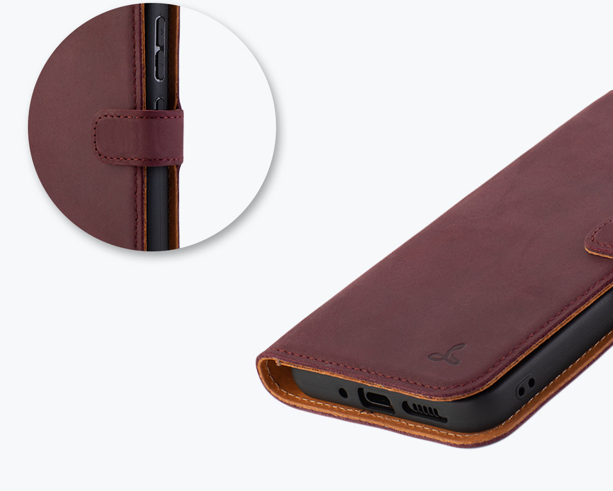 Samsung Galaxy A35 - Vintage Leather Wallet Phone Case