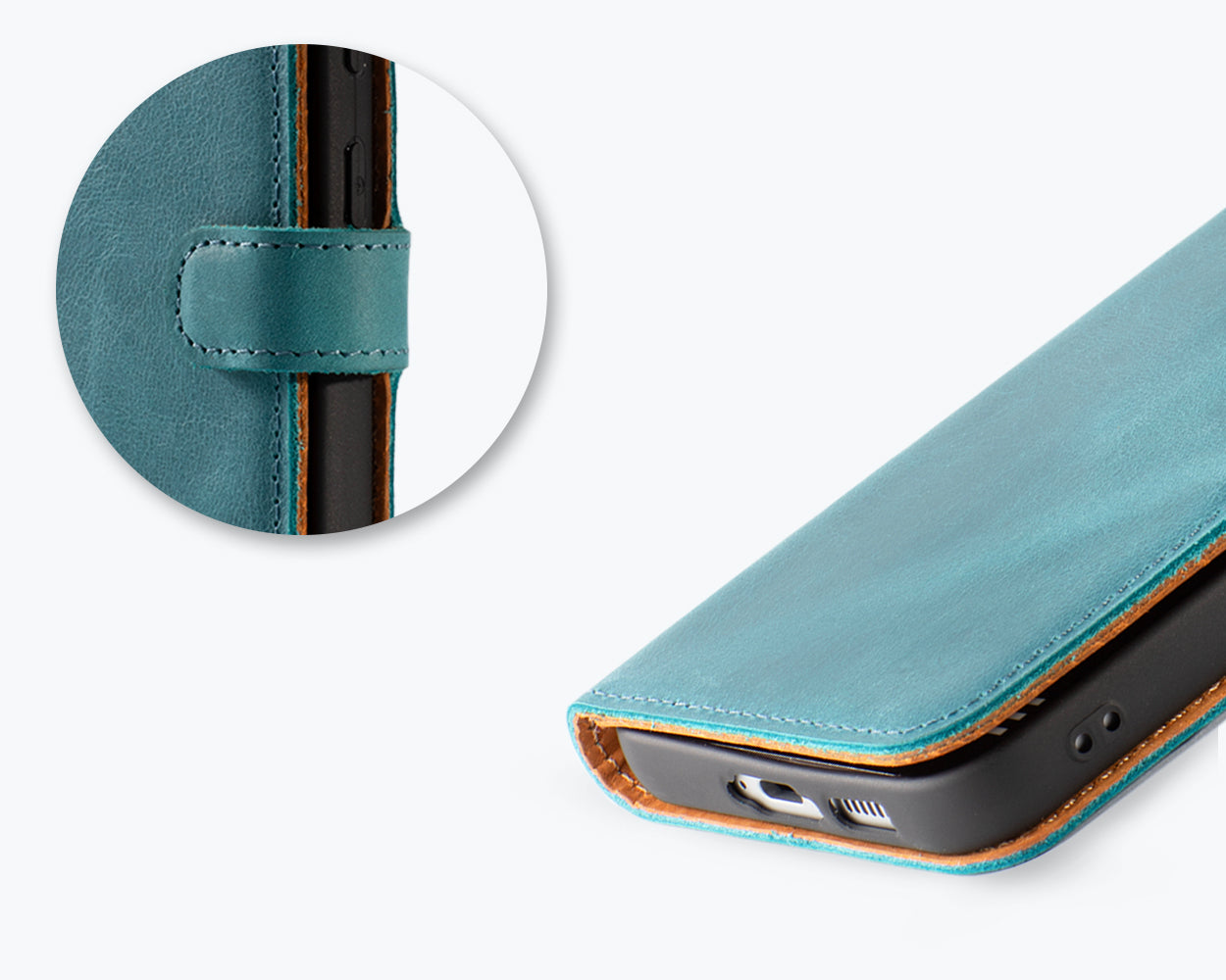 Samsung Galaxy S23 FE - Vintage Leather Wallet Phone Case