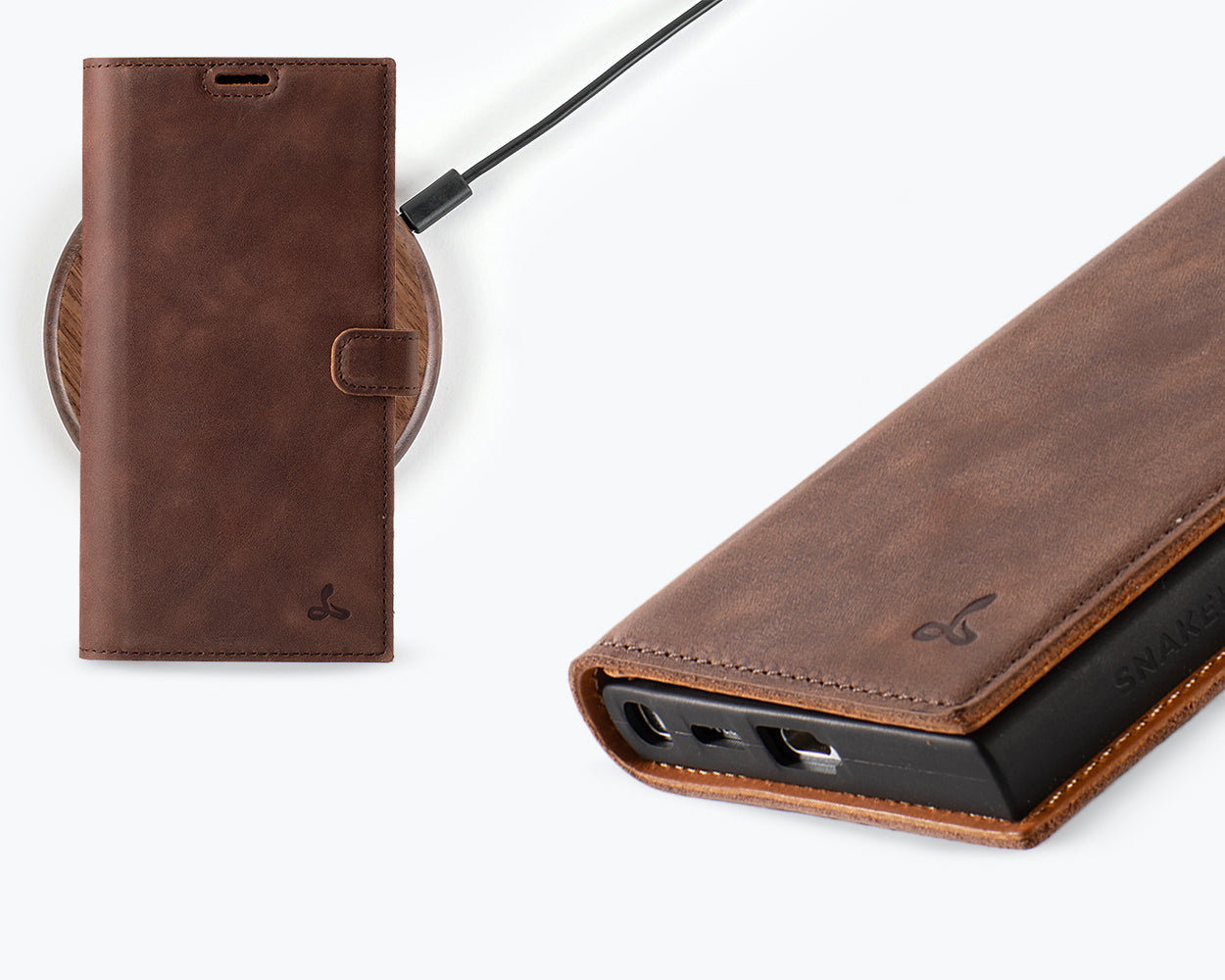 Samsung Galaxy S24 Ultra - Vintage Leather Wallet Phone Case