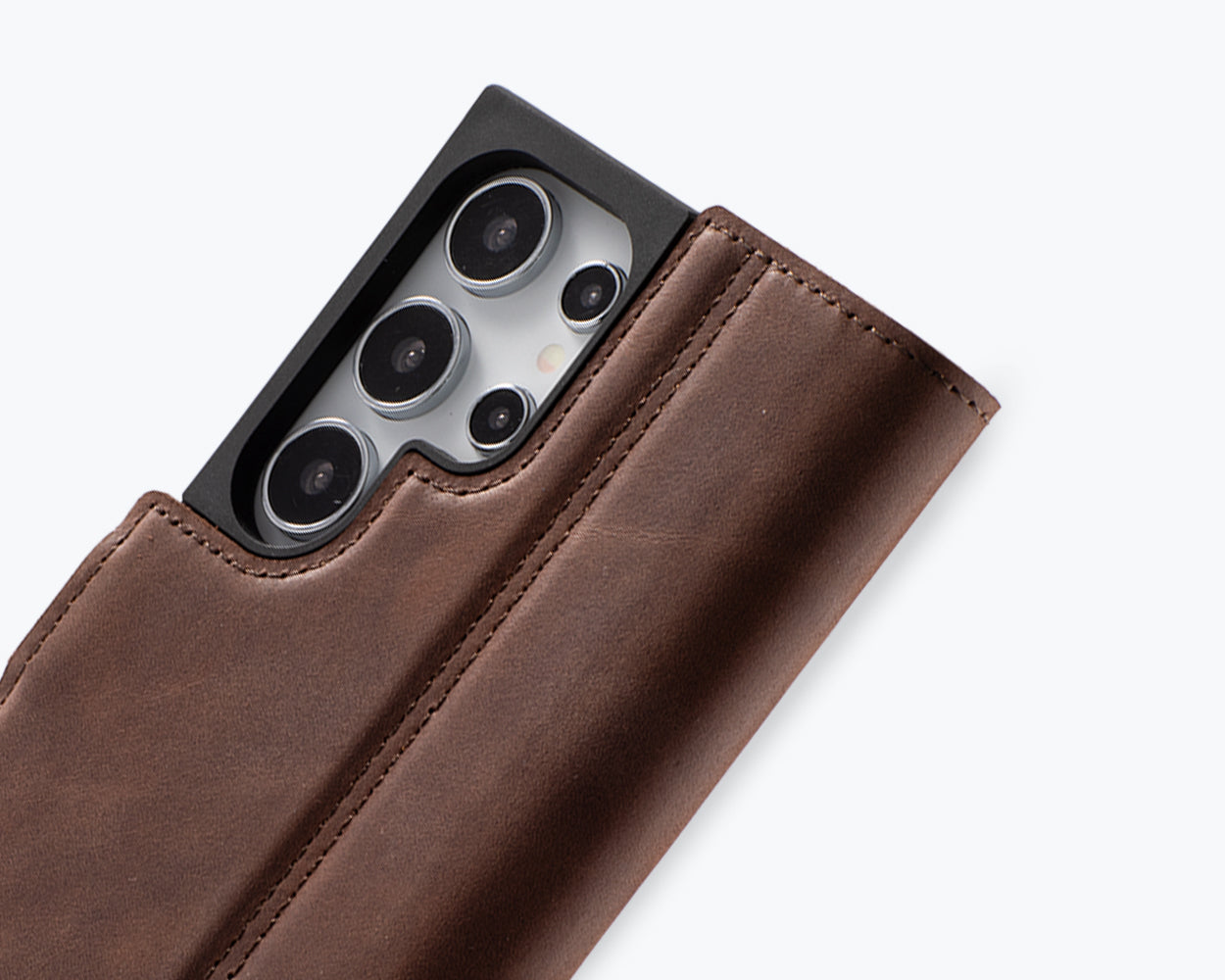 Samsung Galaxy S24 Ultra - Vintage Leather Wallet Phone Case