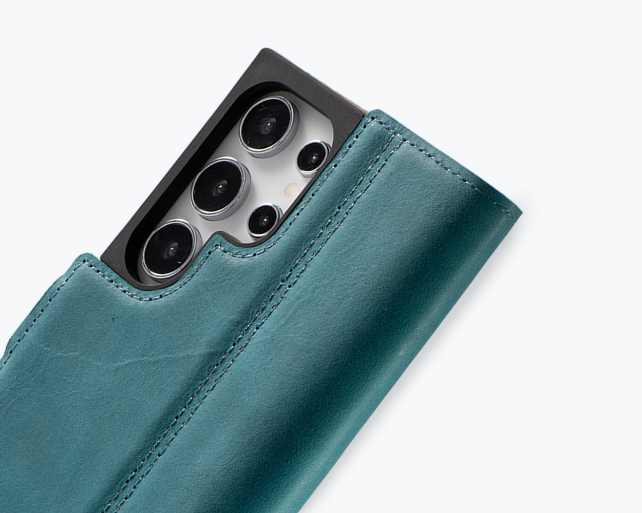 Samsung Galaxy S25 Ultra - Vintage Leather Wallet Phone Case