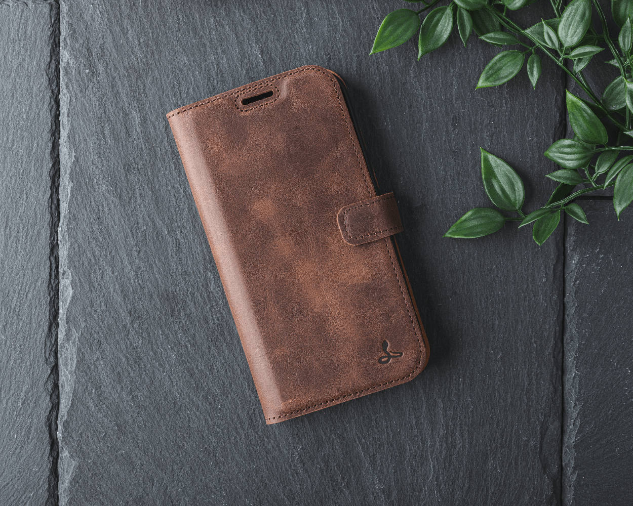 Google Pixel 9A - Vintage Leather Wallet Phone Case