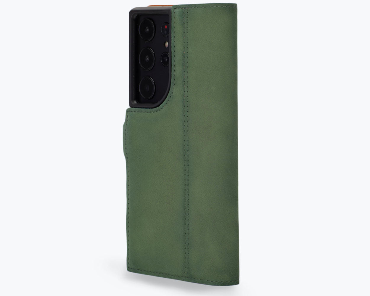 Samsung Galaxy S23 Ultra - Vintage Leather Wallet Phone Case (Side Clasp)