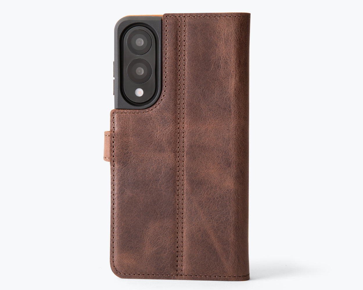 Samsung Galaxy S25 Edge - Vintage Leather Wallet Phone Case