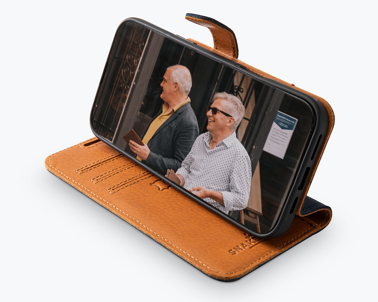 Apple iPhone 16 Pro - Vintage Leather Wallet Phone Case