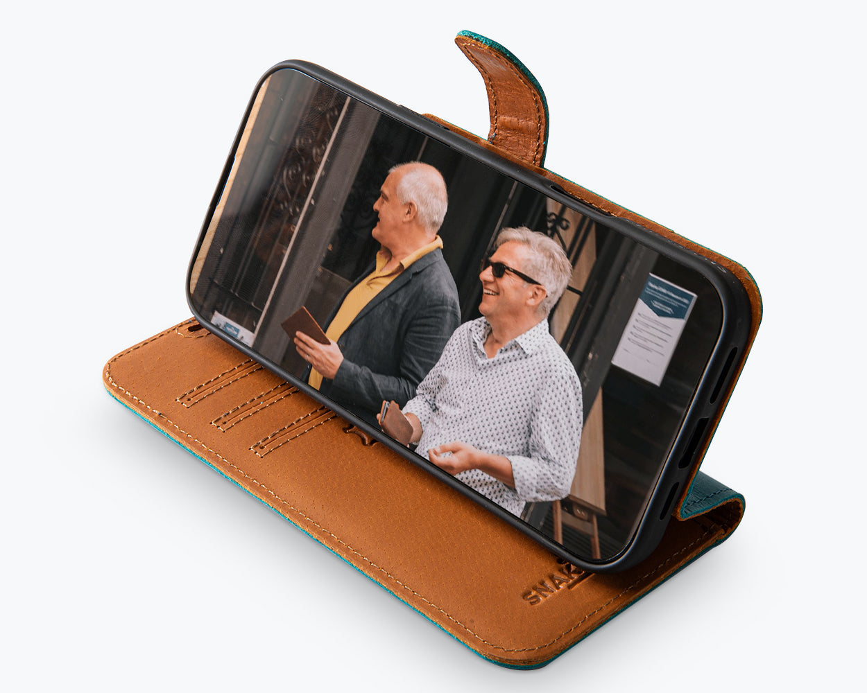 Apple iPhone 16 Pro - Vintage Leather Wallet Phone Case