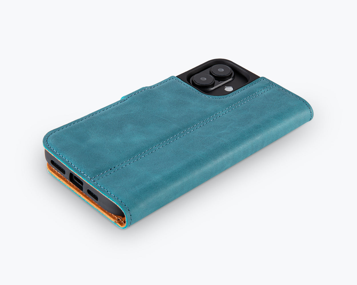 Apple iPhone 16 Plus - Vintage Leather Wallet Phone Case