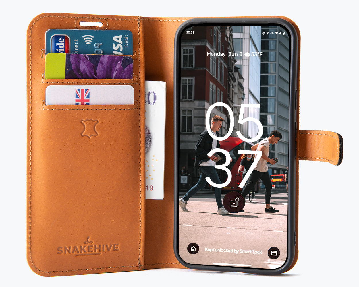 Google Pixel 9 - Vintage Leather Wallet Phone Case