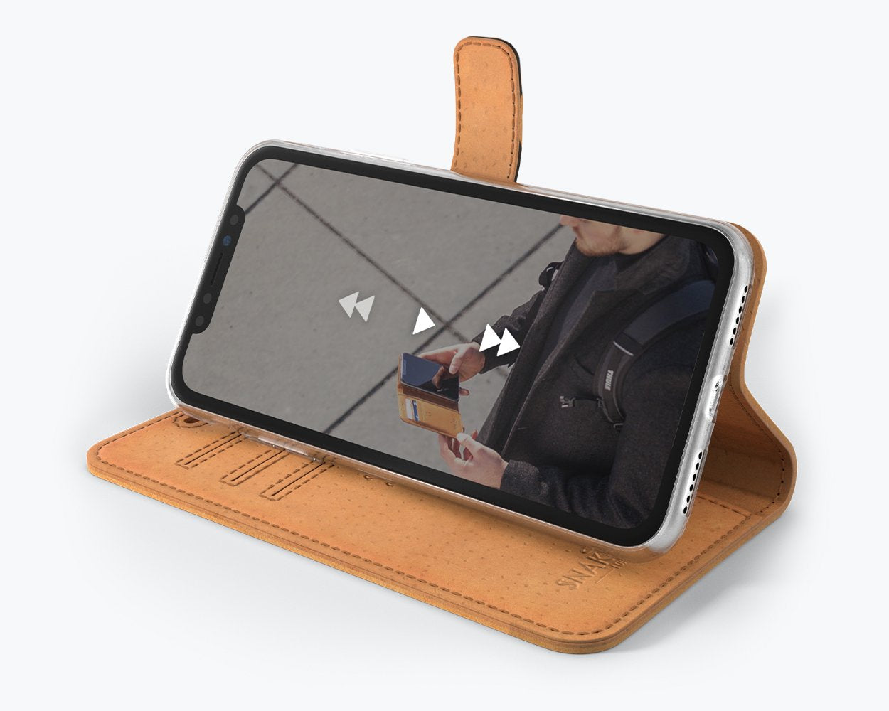 Vintage Lederhülle - Apple iPhone X/XS