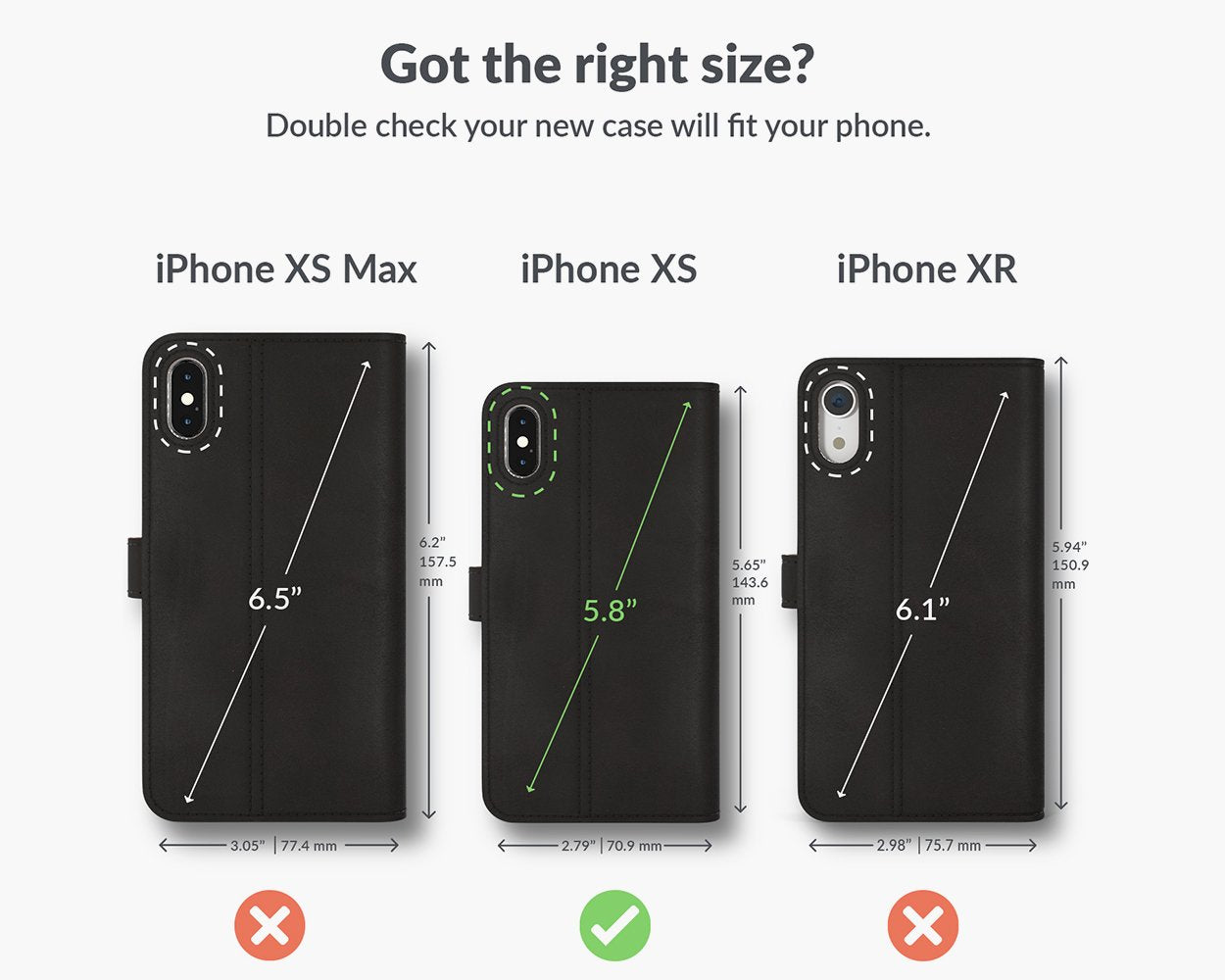 Vintage Lederhülle - Apple iPhone X/XS