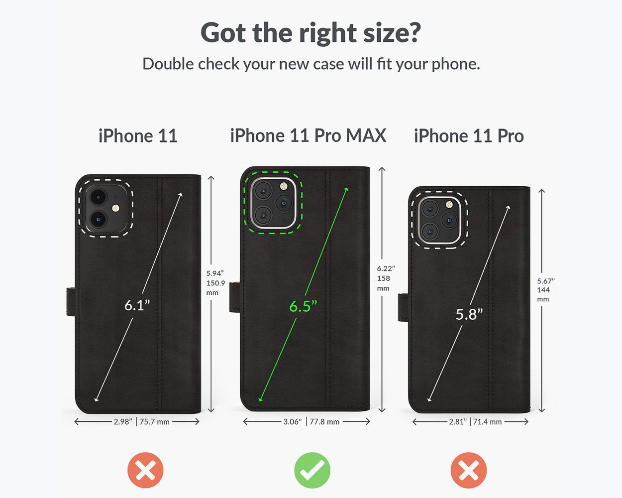 Vintage Lederhülle - Apple iPhone 11 Pro Max