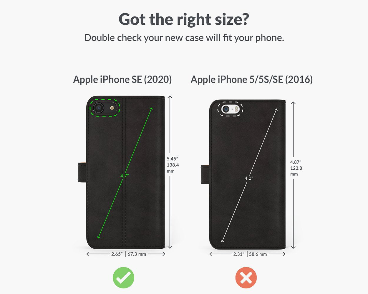 Vintage Lederhülle - Apple iPhone SE (2020) / SE (2022)