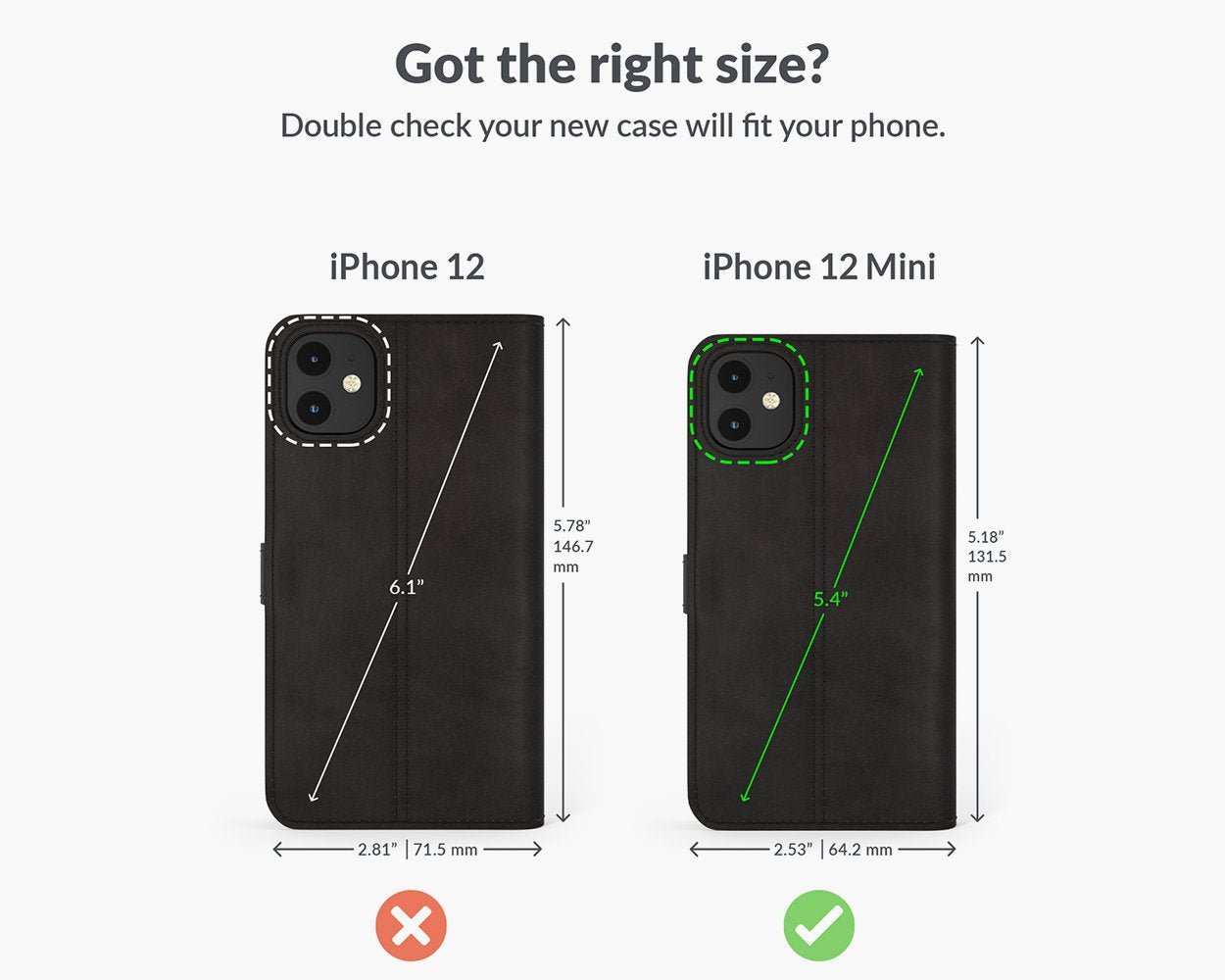 Vintage Lederhülle - Apple iPhone 12 Mini
