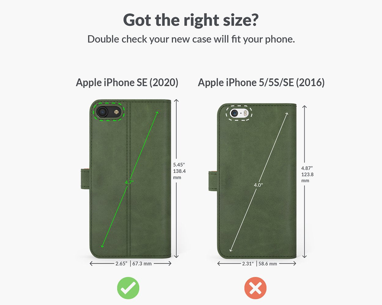 Vintage Lederhülle - Apple iPhone SE (2020) / SE (2022)