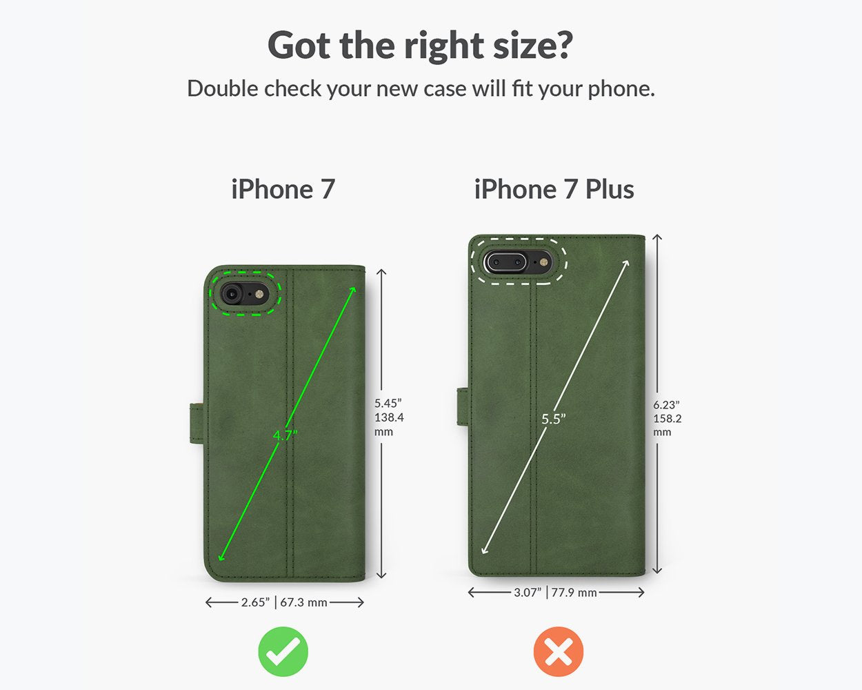 Vintage Lederhülle - Apple iPhone 7
