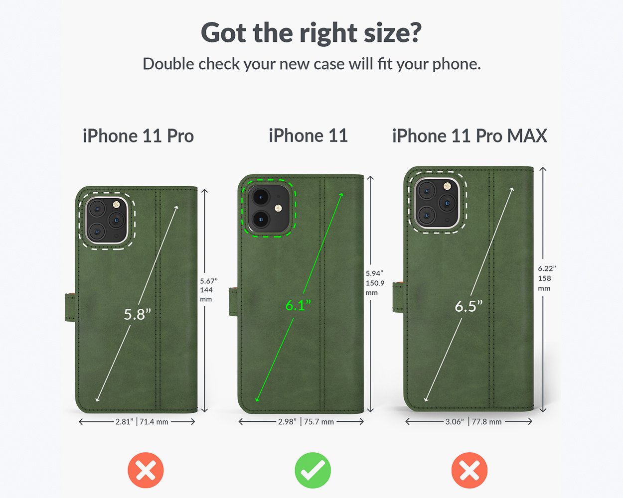 Vintage Lederhülle - Apple iPhone 11