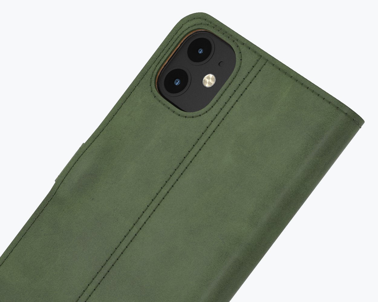 Apple iPhone 12 - Vintage Leather Wallet Phone Case