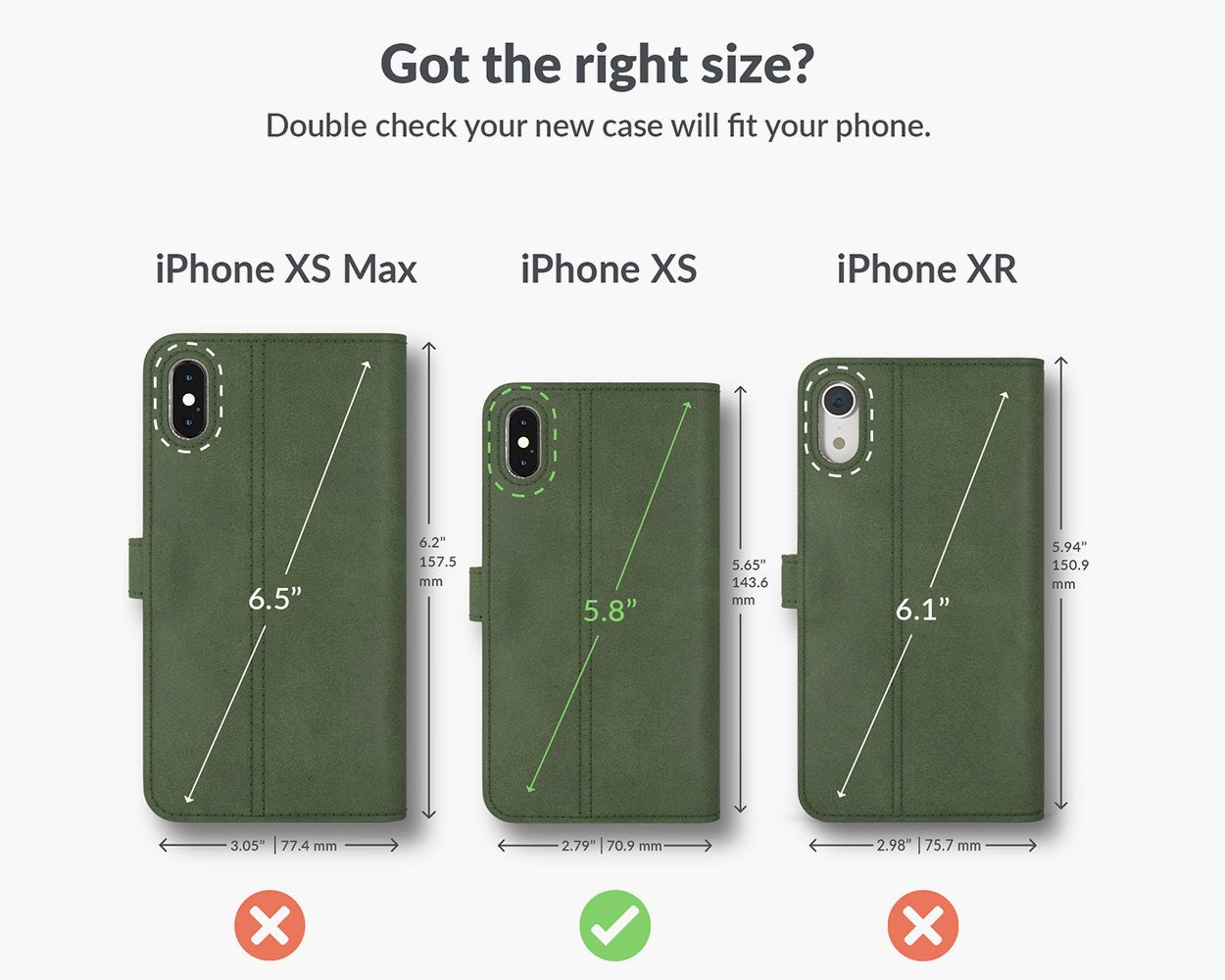 Vintage Lederhülle - Apple iPhone X/XS