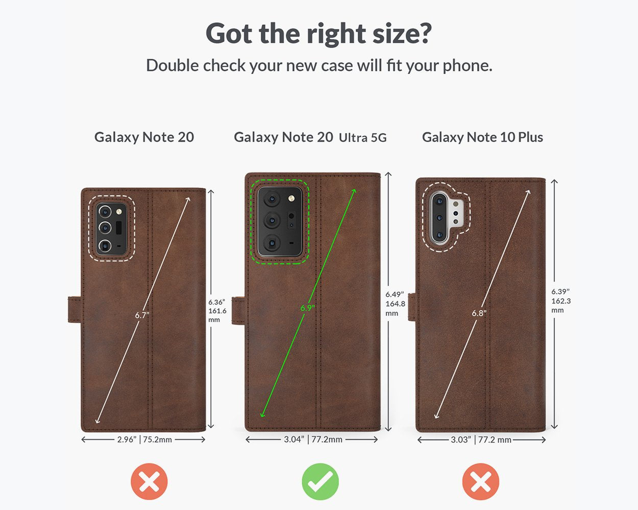 Vintage Lederhülle - Samsung Galaxy Note 20 Ultra