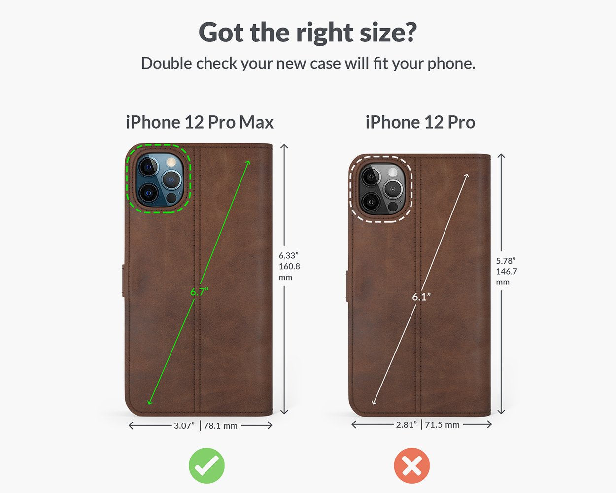 Vintage Lederhülle - Apple iPhone 12 Pro Max