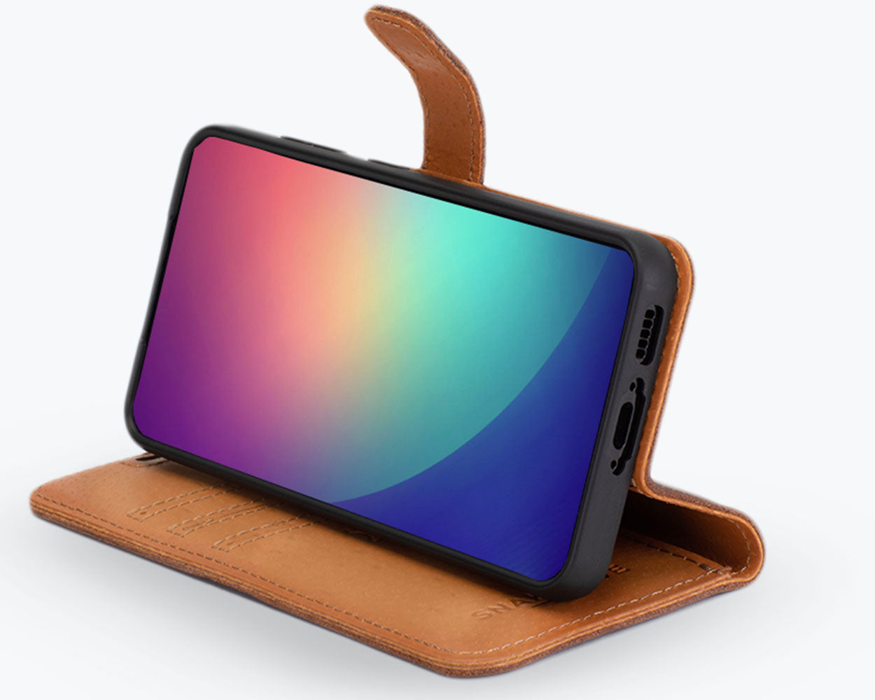 Samsung Galaxy S23 - Vintage Leather Wallet Phone Case