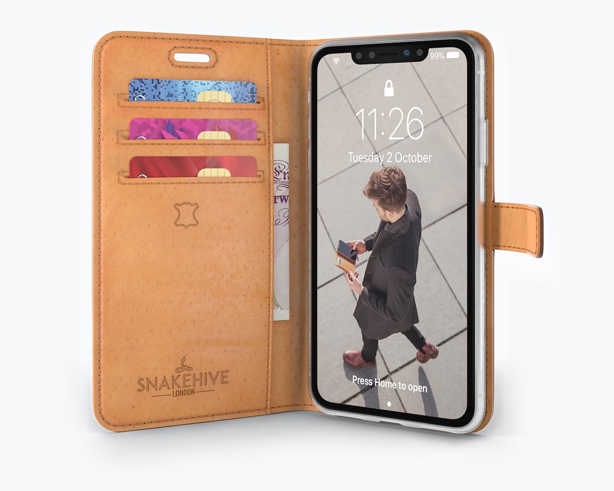 Vintage Lederhülle - Apple iPhone XR