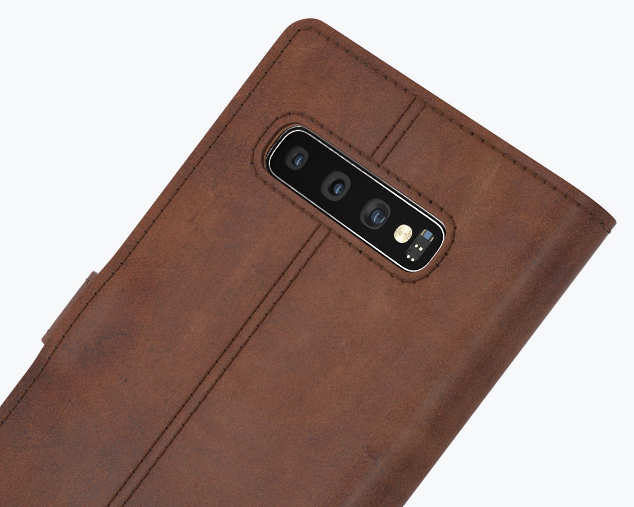 Vintage Lederhülle - Samsung Galaxy S10 Plus