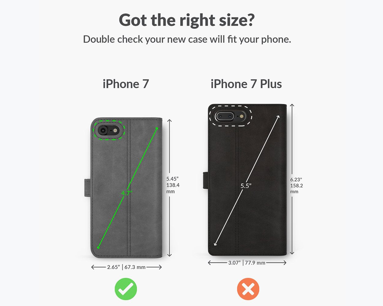 Vintage Lederhülle - Apple iPhone 7