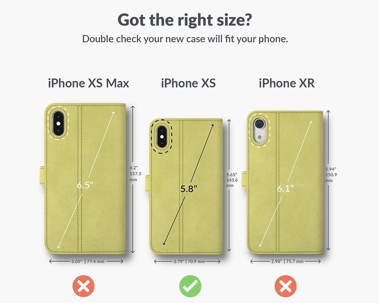 Vintage Lederhülle - Apple iPhone X/XS