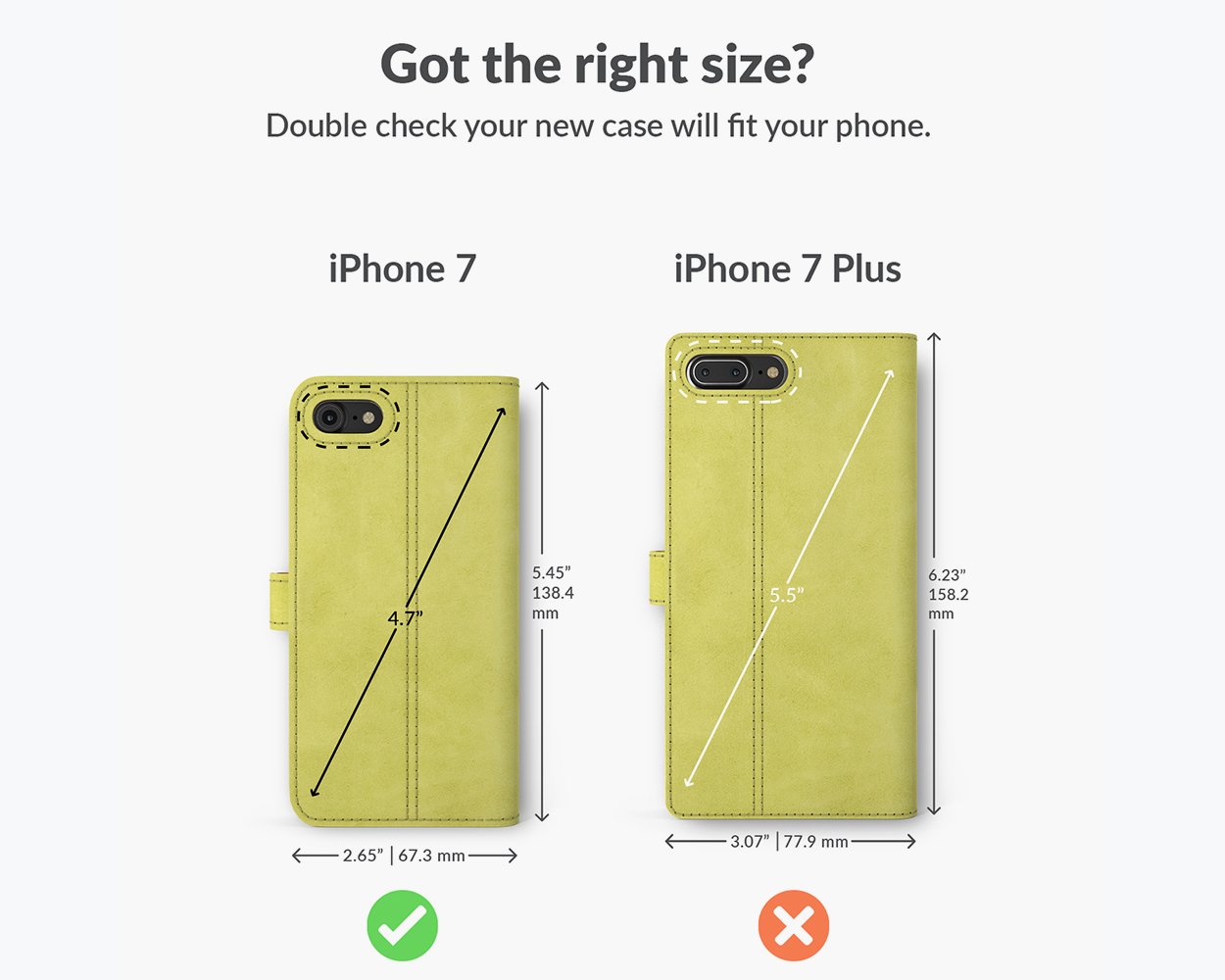 Vintage Lederhülle - Apple iPhone 7