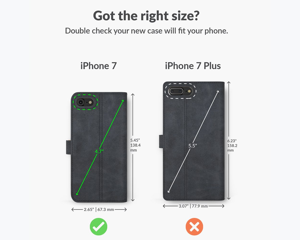 Vintage Lederhülle - Apple iPhone 7
