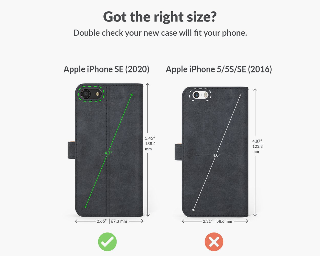 Vintage Lederhülle - Apple iPhone SE (2020) / SE (2022)