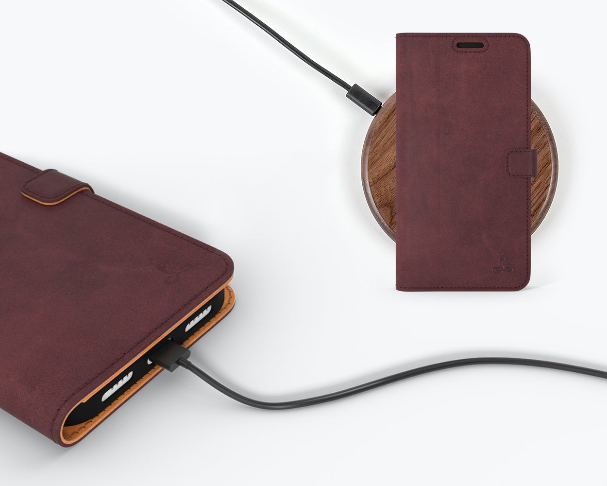 Apple iPhone 14 - Vintage Leather Wallet Phone Case