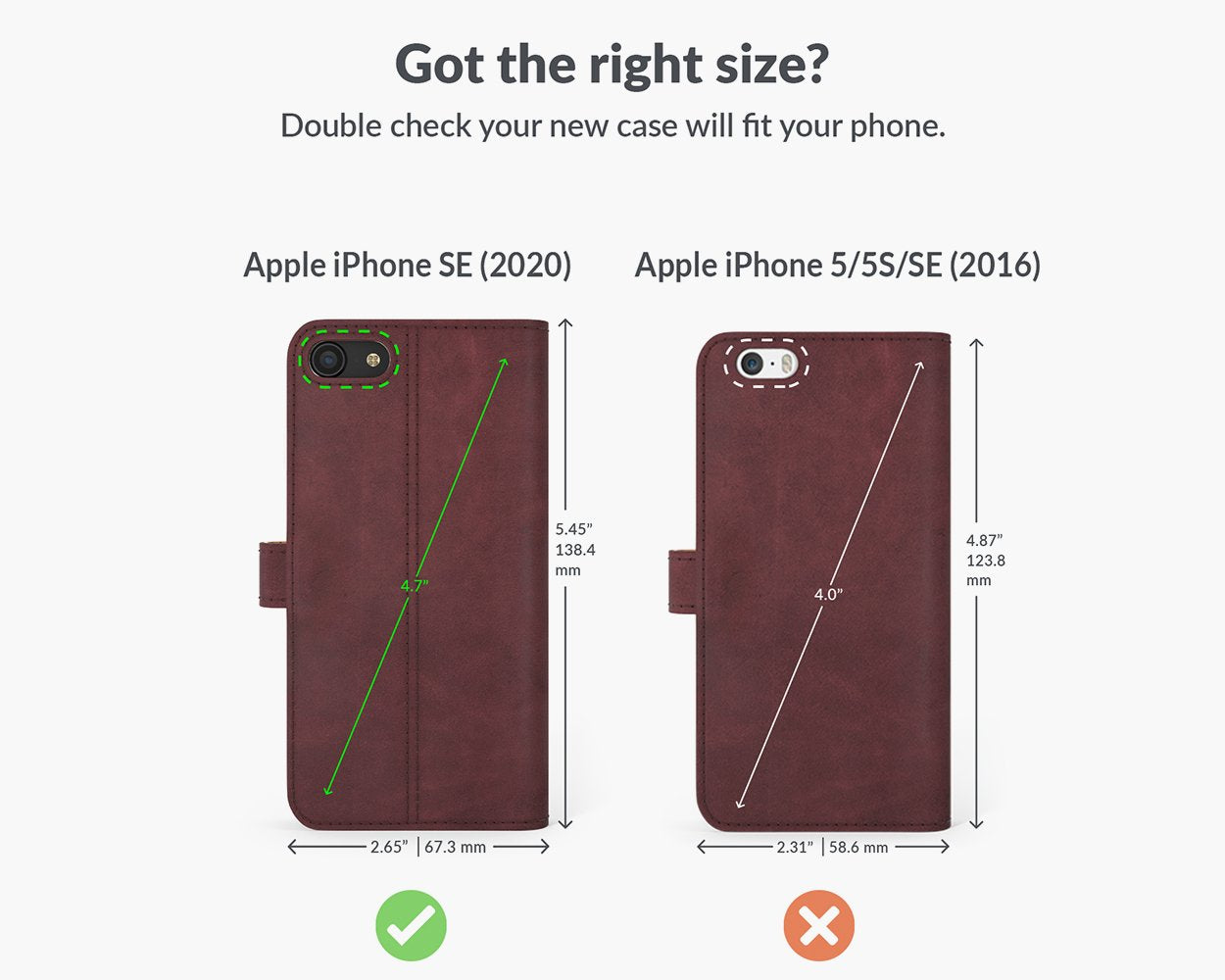 Apple iPhone SE (2020) / SE (2022) - Vintage Leather Wallet Phone Case