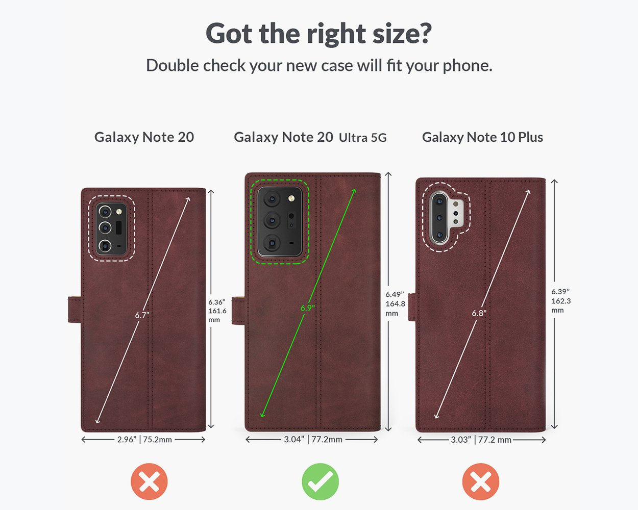 Vintage Lederhülle - Samsung Galaxy Note 20 Ultra
