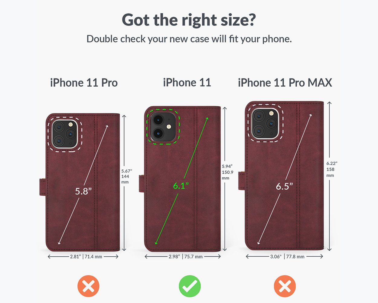 Vintage Lederhülle - Apple iPhone 11
