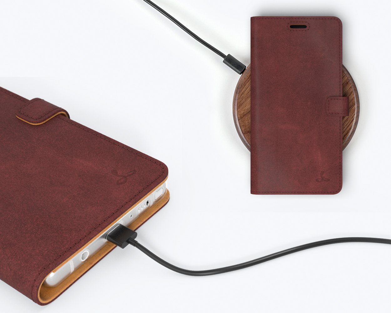 Samsung Galaxy Note 9 - Vintage Leather Wallet Phone Case