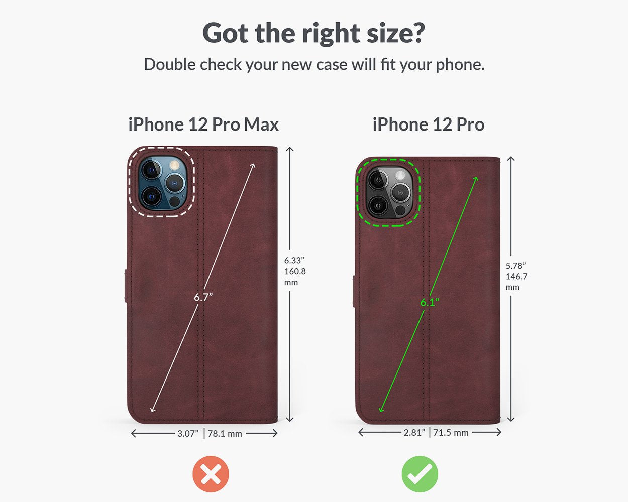 Vintage Lederhülle - Apple iPhone 12 Pro