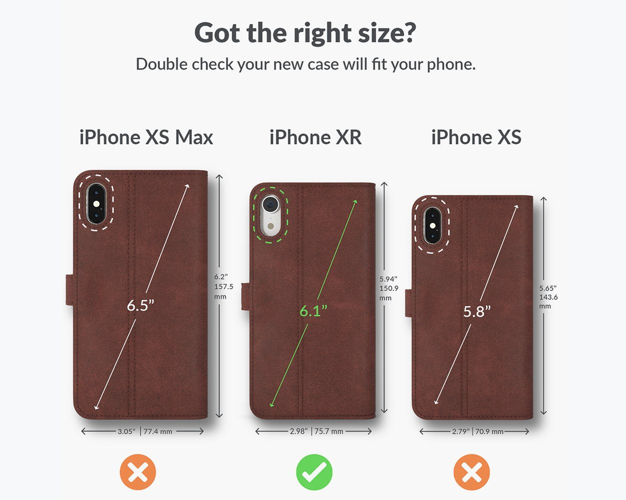 Vintage Lederhülle - Apple iPhone XR