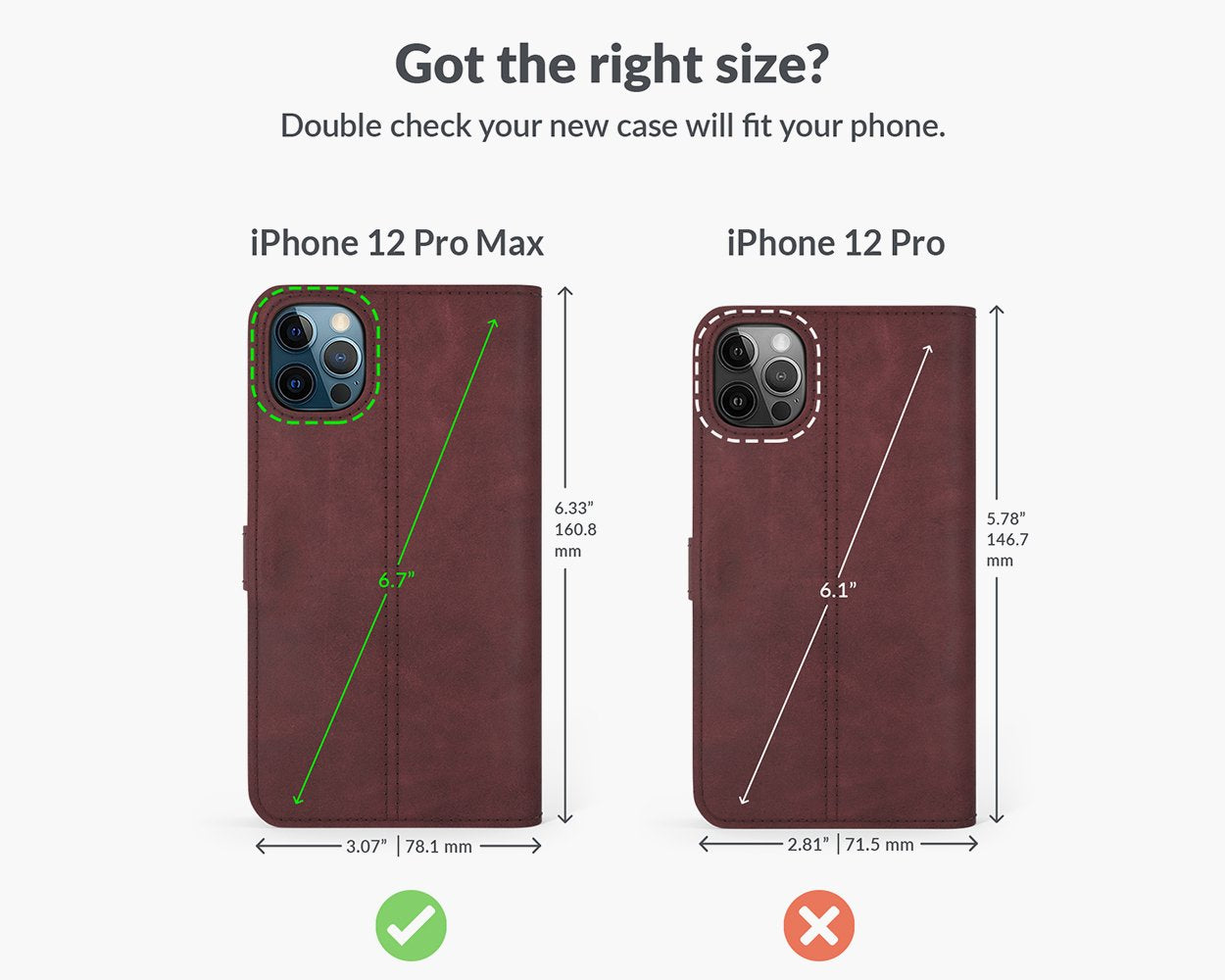 Vintage Lederhülle - Apple iPhone 12 Pro Max