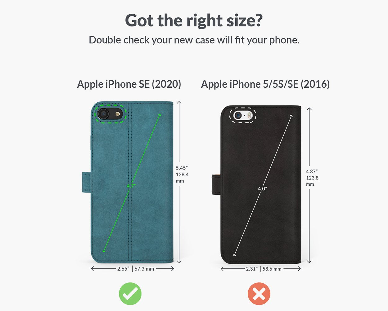 Vintage Lederhülle - Apple iPhone SE (2020) / SE (2022)