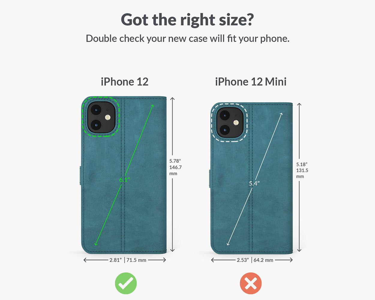 Apple iPhone 12 - Vintage Leather Wallet Phone Case