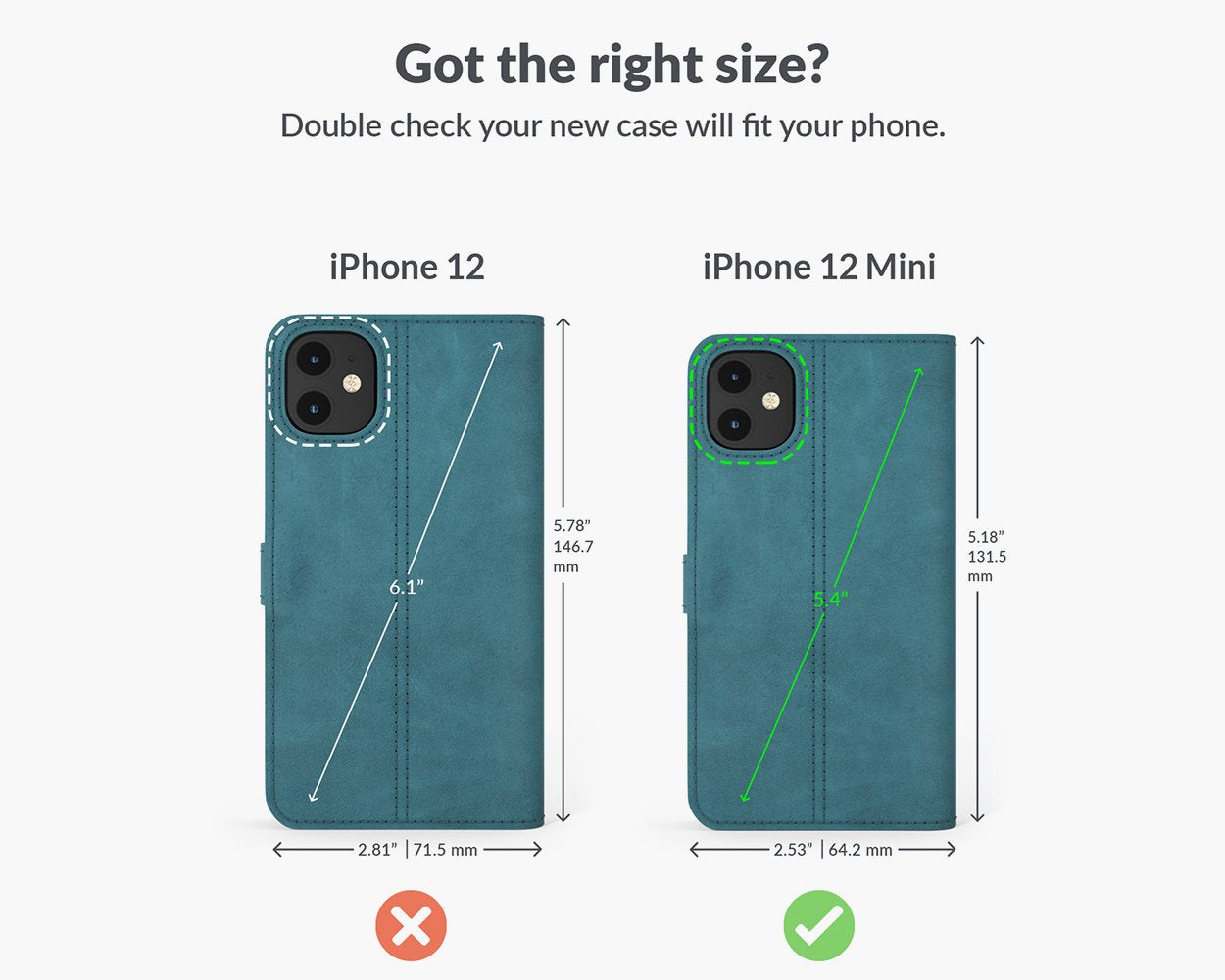 Vintage Lederhülle - Apple iPhone 12 Mini