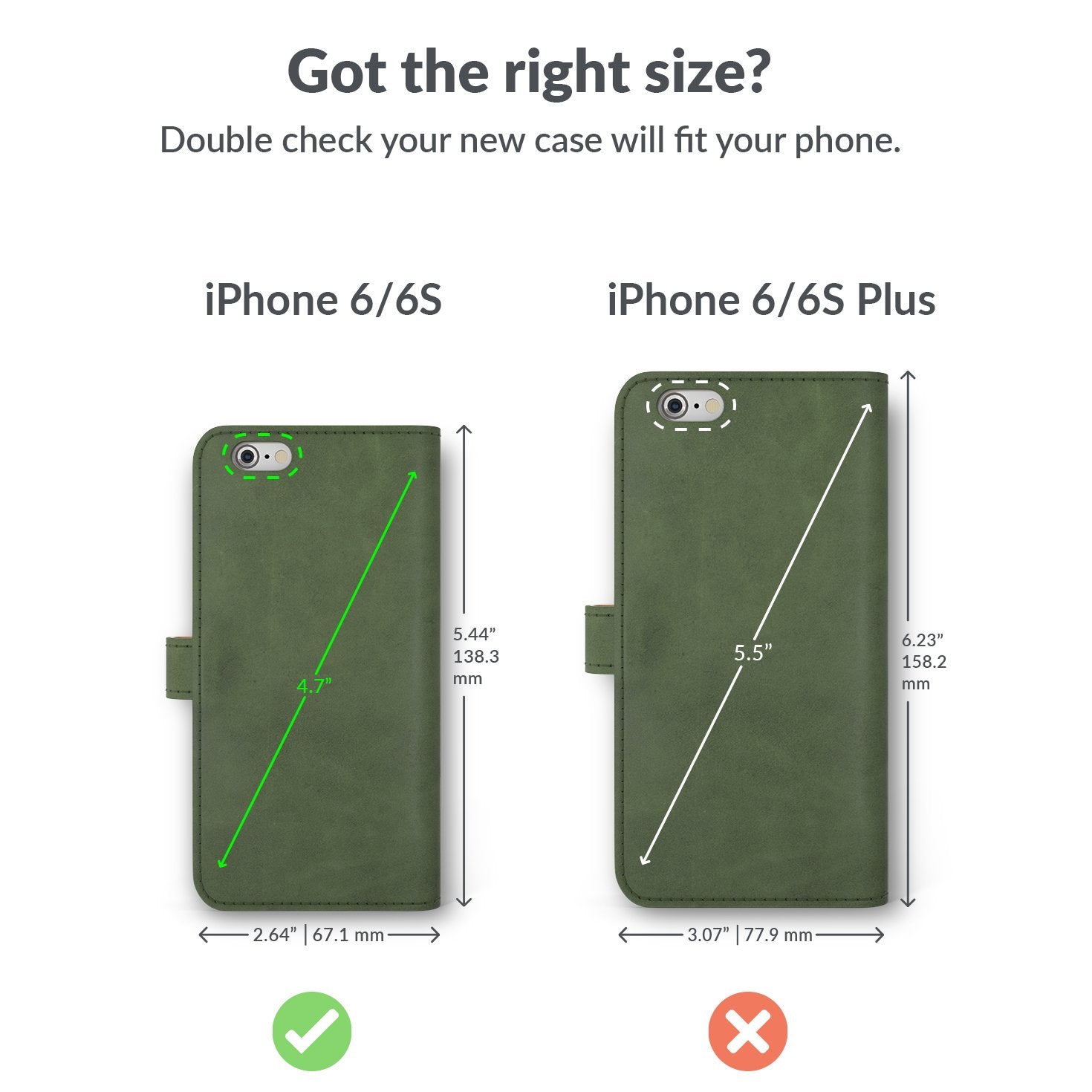 Vintage Lederhülle - Apple iPhone 6/6S
