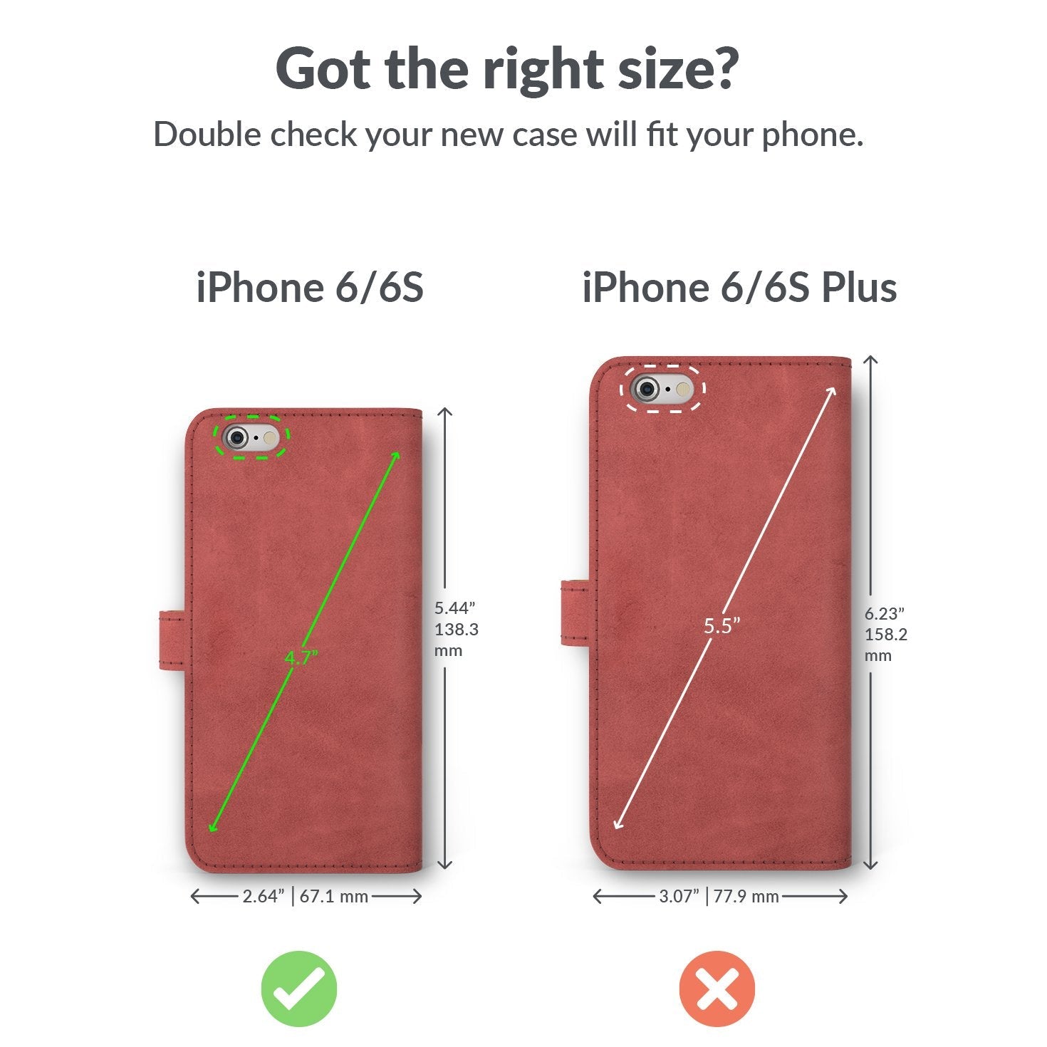 Vintage Lederhülle - Apple iPhone 6/6S