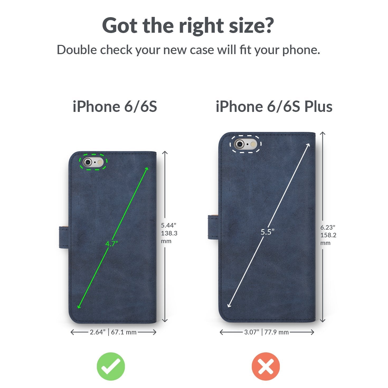 Vintage Lederhülle - Apple iPhone 6/6S