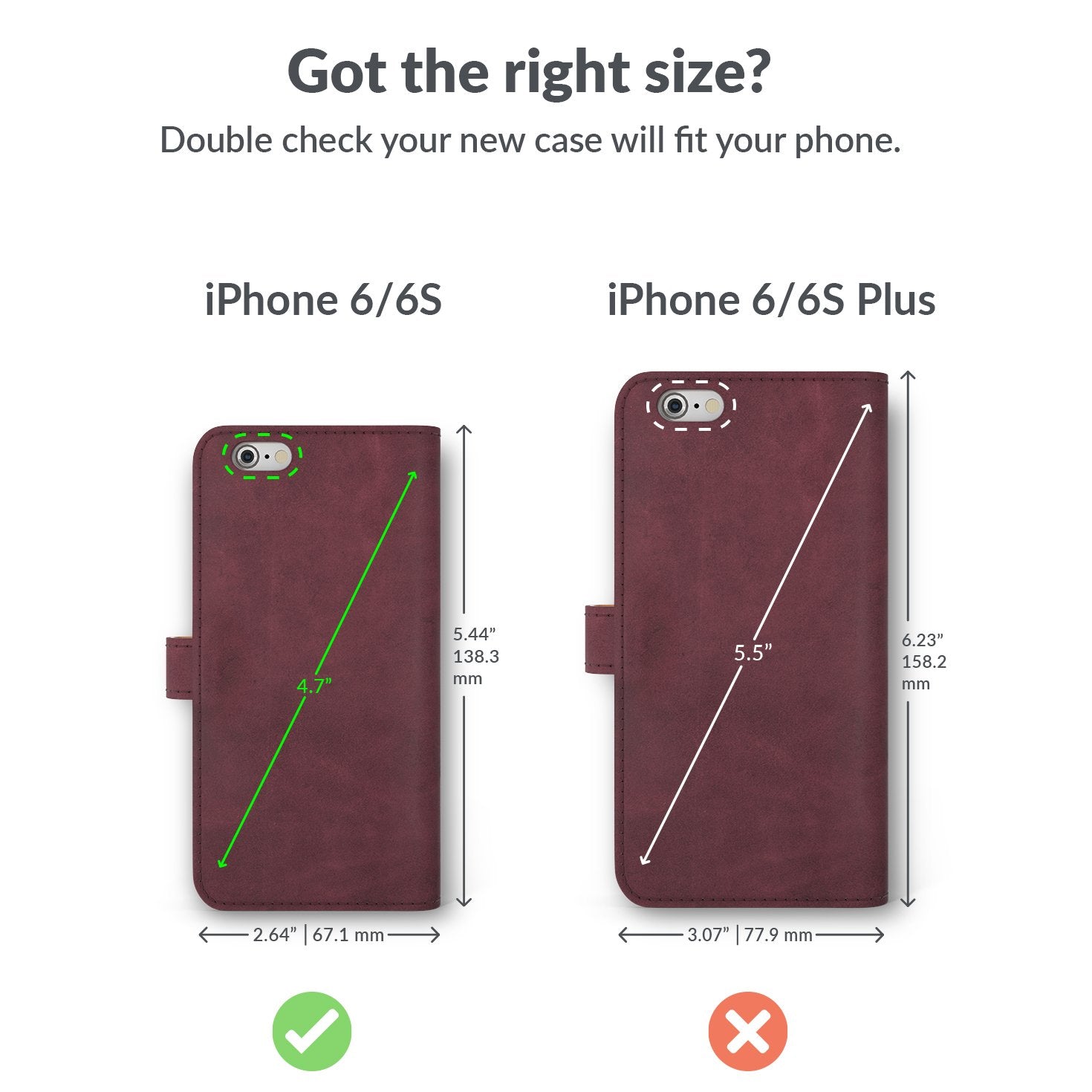 Vintage Lederhülle - Apple iPhone 6/6S