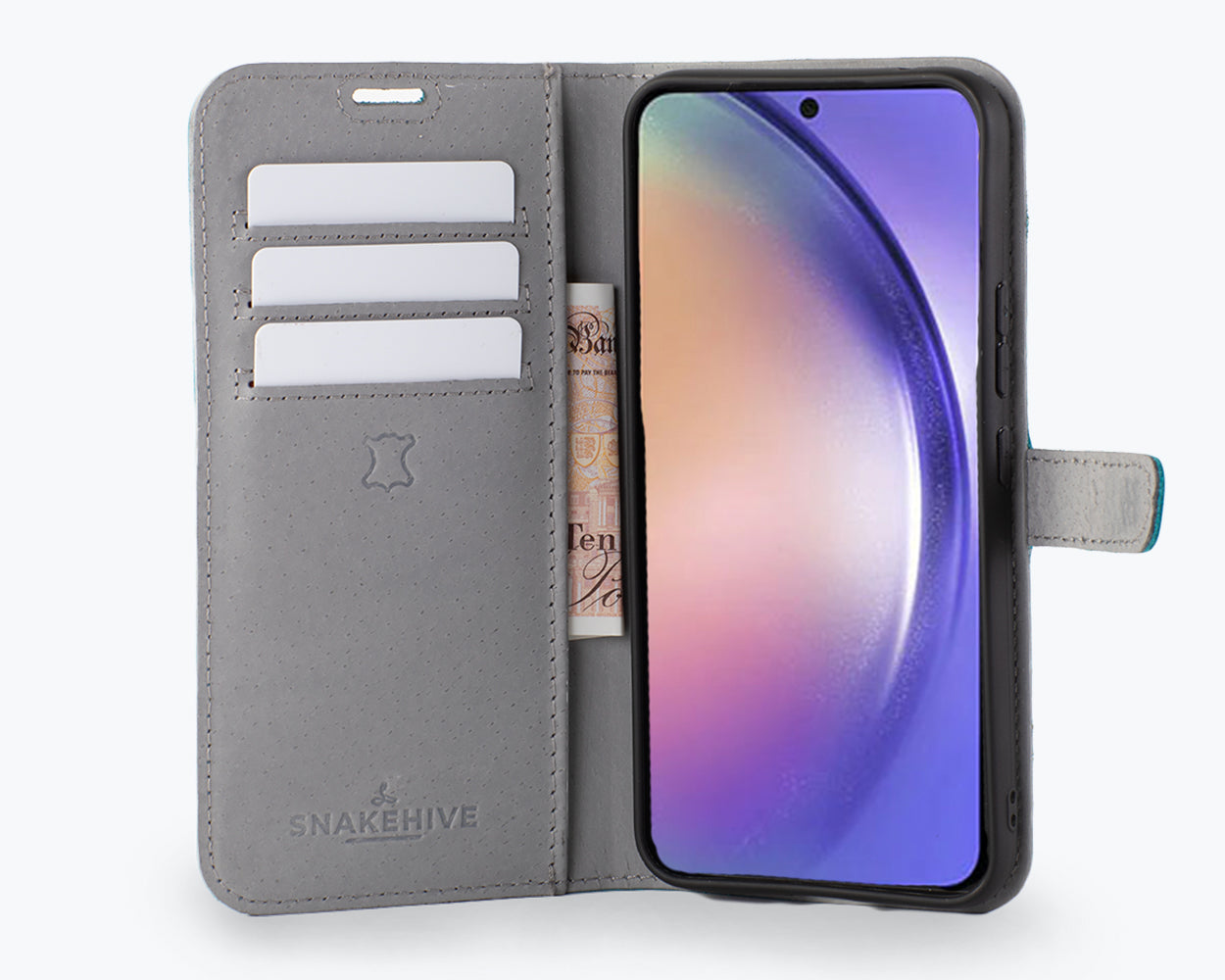 Samsung Galaxy A55 - Vintage Leather Wallet Phone Case