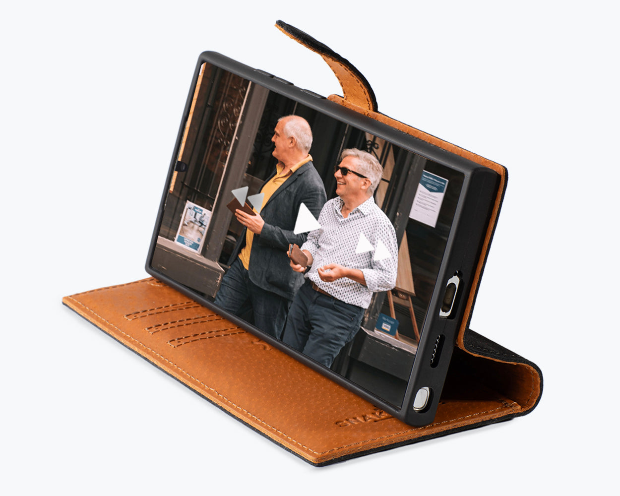 Samsung Galaxy S25 Ultra - Vintage Leather Wallet Phone Case